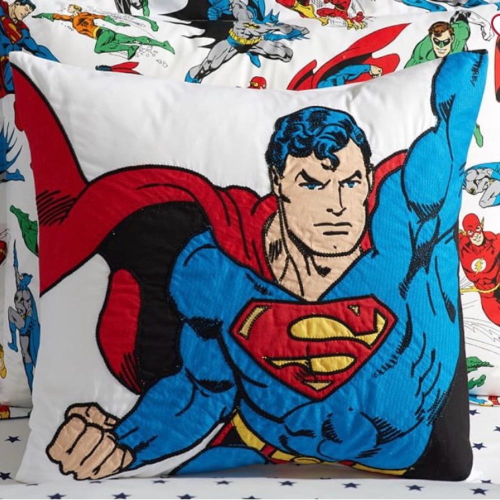 Pottery Barn Kids •Superman DC Comics-JusticeLeague pillow cover
